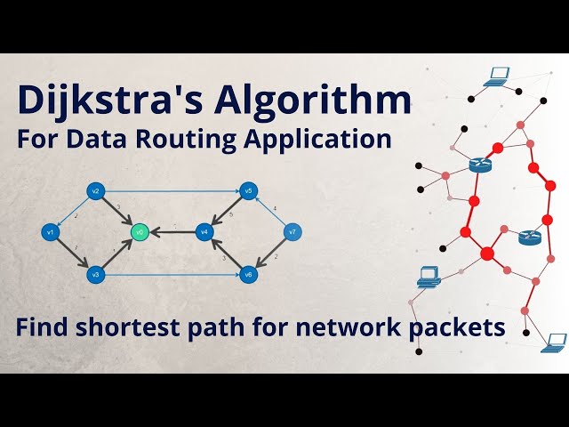 Dijkstra's shortest path algorithm example | find shortest route in a network